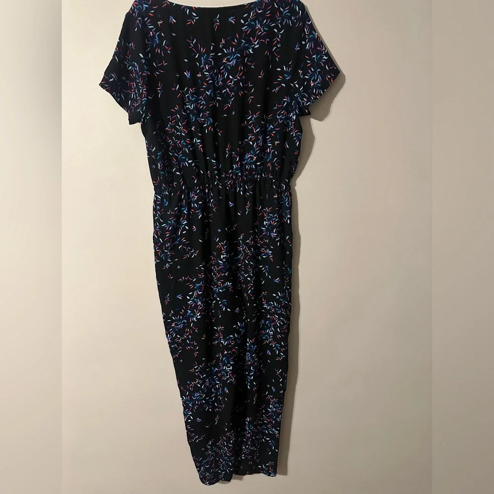 APT 9, size LARGE Elegant Black Floral romper.